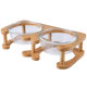 Glass Cat Bowl Cat Food Bowl Dog Bowl Dog Bowl Drinking Water Bowl Double Bowl Protecting Cervical Spine Glass Pet Bowl