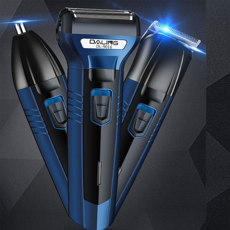 Daling 9016 electric shaver three-in-one razor nose hair barber scissors sideburns trimmer a generation of hair