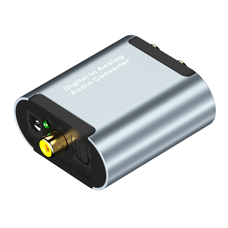 Factory private mode digital to analog audio converter fiber/coaxial to left and right channel with 3.5mm decoder