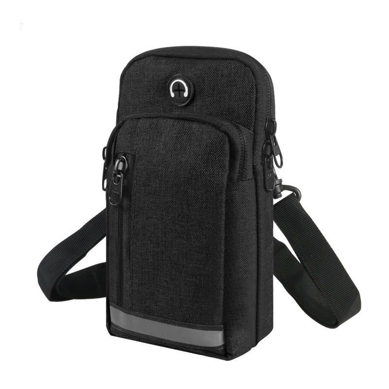 Vertical men and women wear belt waist bag fashion sports waterproof cloth arm bag diagonal bag nylon outdoor satchel spot batch