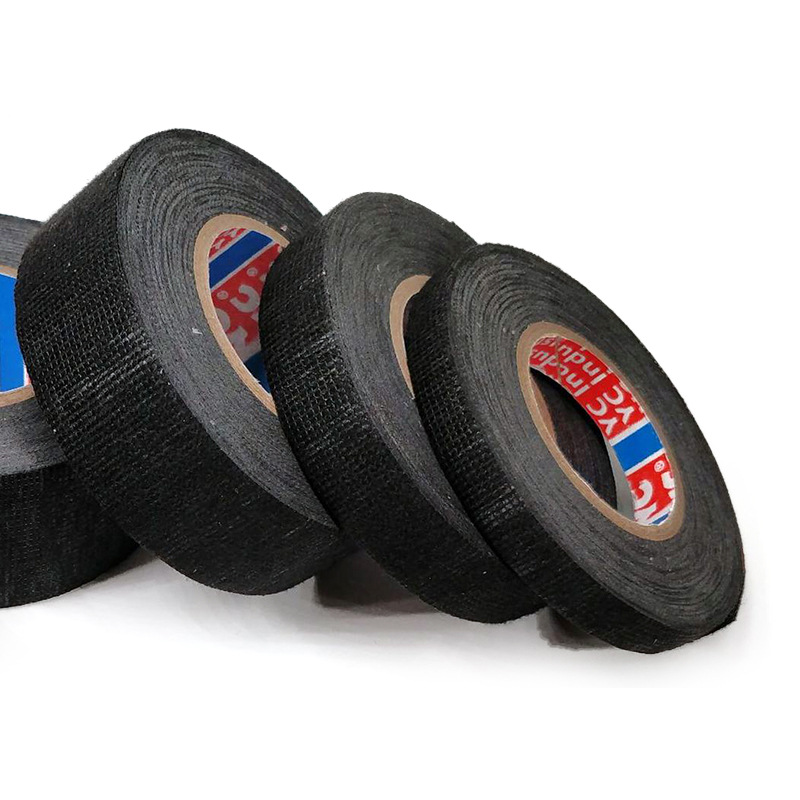Auto parts wire harness flannel high temperature resistant flame retardant waterproof black insulation tape wire and cable electrical tape