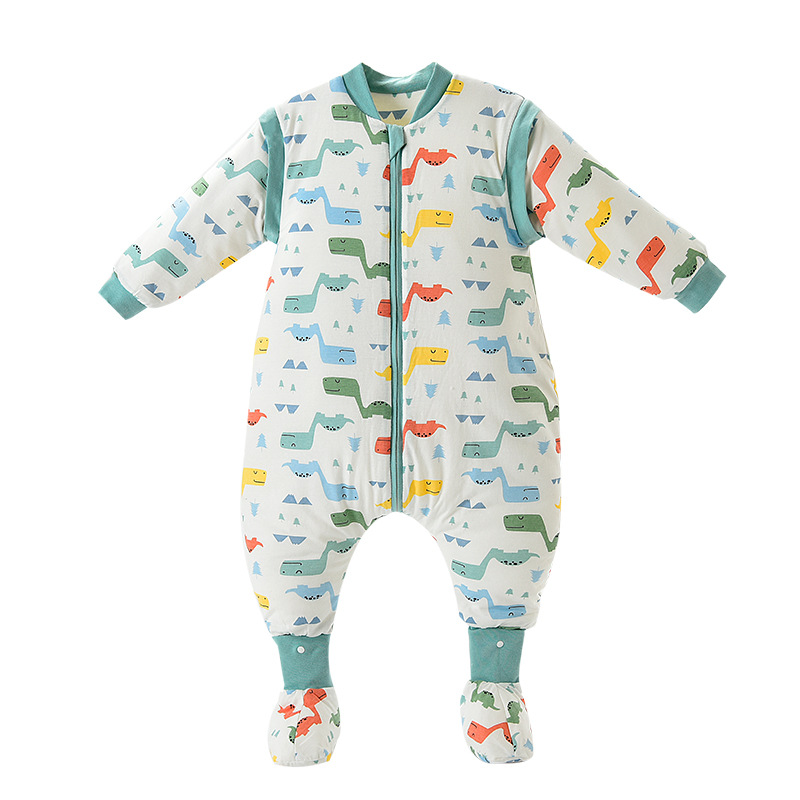 Baby Sleeping Bag Autumn and Winter Kick-proof Baby Thickened Sleeping Bag for Newborn Children Spring and Autumn Baby Leg-split Sleeping Bag