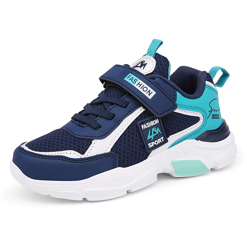 Explosions mesh men's shoes 2025 children's shoes spring breathable children's sneaker wholesale middle and large children's running mesh shoes