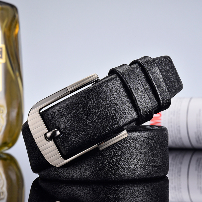 Belt Men's pin buckle fashion factory direct all-Match belt decoration advanced Belt Men's wholesale Belt Men's