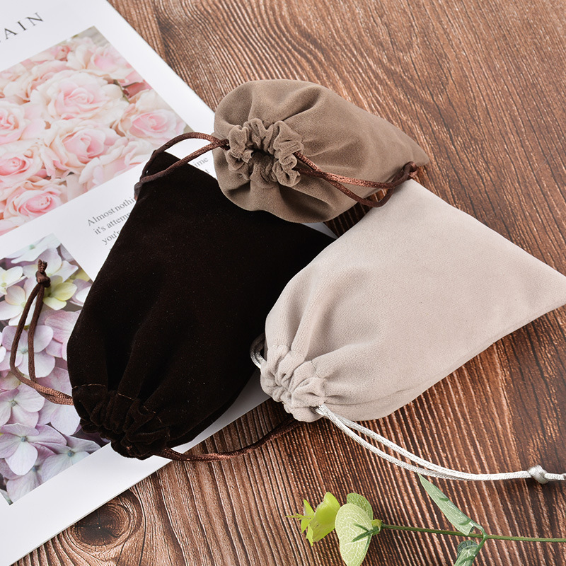 Shenzhen Factory Velvet Bag Bundle Pocket Velvet Bag Drawstring Bag Headset Storage Bag Jewelry Bag Jewelry Bag