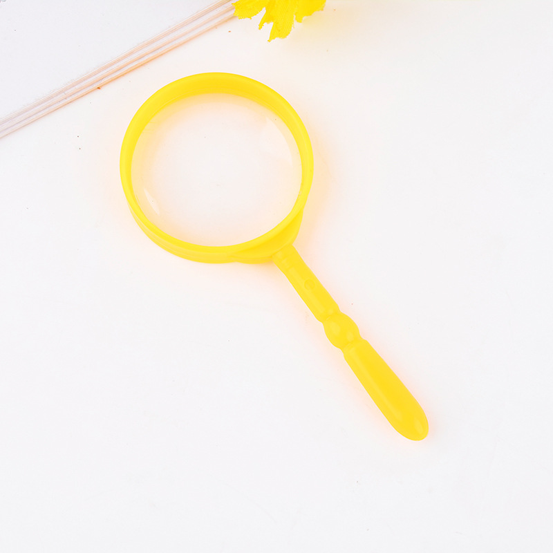 Manufacturers supply children's magnifying glass handheld color medium magnifying glass independent packaging