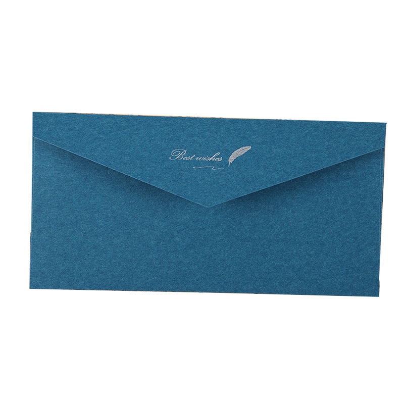 Bronzing Envelope Letter Paper Western-style Business Invitation Cowhide Retro Style Wedding Thickened No.5 3 Envelope Invitation Card Wholesale