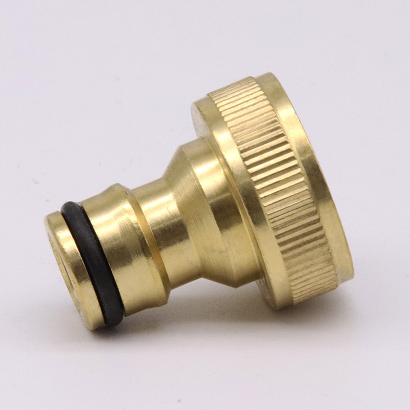 Copper 6-6 internal thread nipple 3/4 inch internal thread quick-connect connector standard car wash water gun faucet water pipe