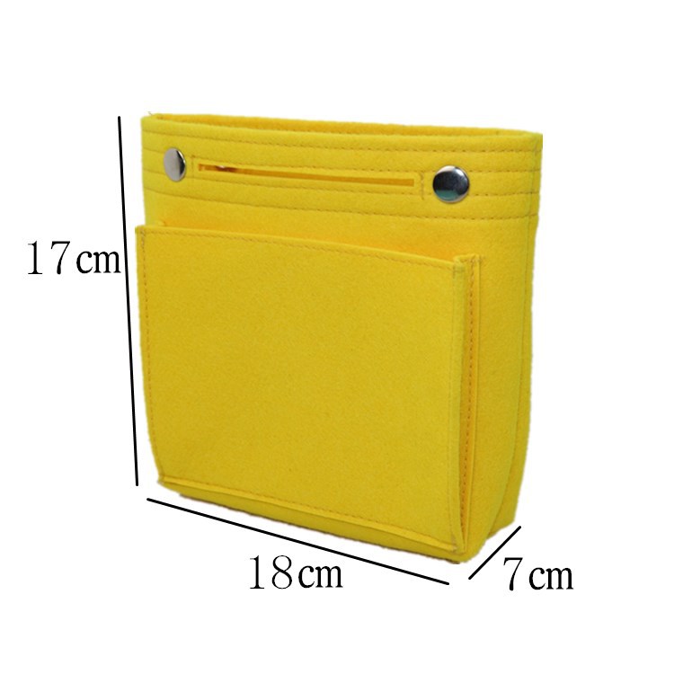 Factory wholesale felt cosmetic bag multi-functional Women's Travel liner bag large capacity felt snap storage bag
