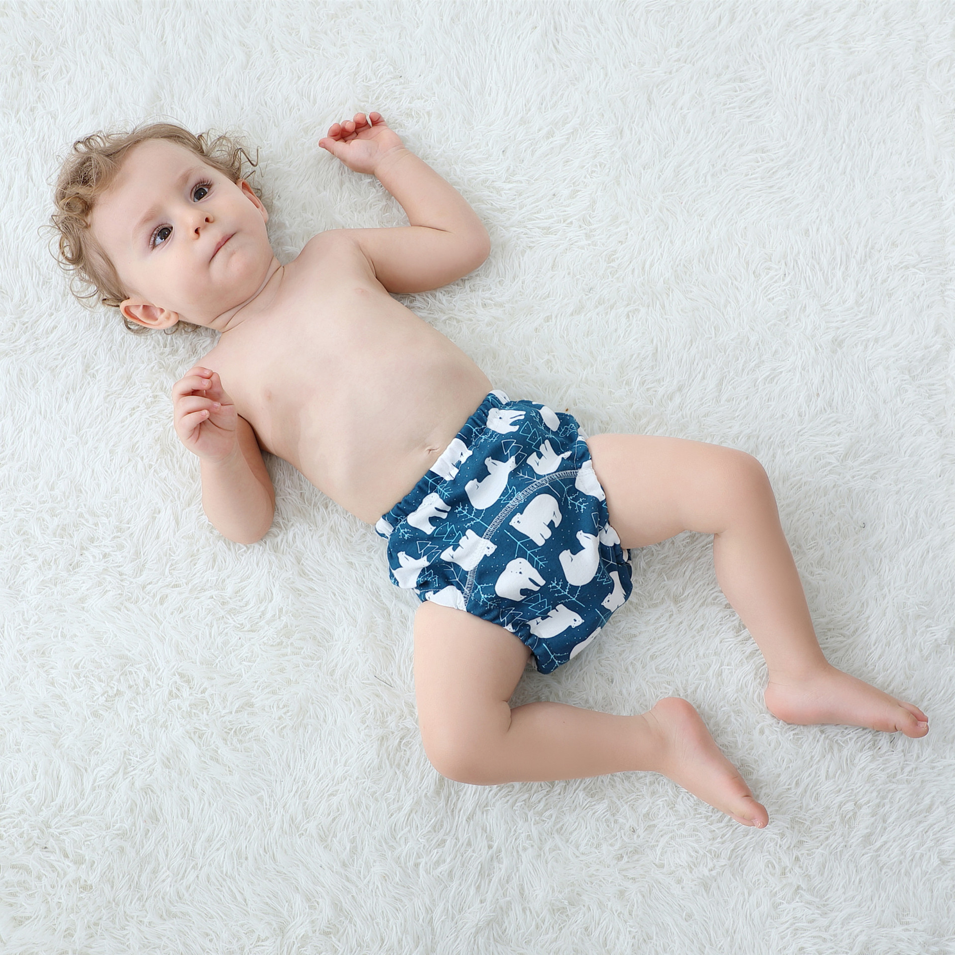 Baby Diaper Pants Waterproof Washable Cloth Leak-Proof for Men and Women Baby Diaper Training Pants Underwear Cotton Diaper Pants