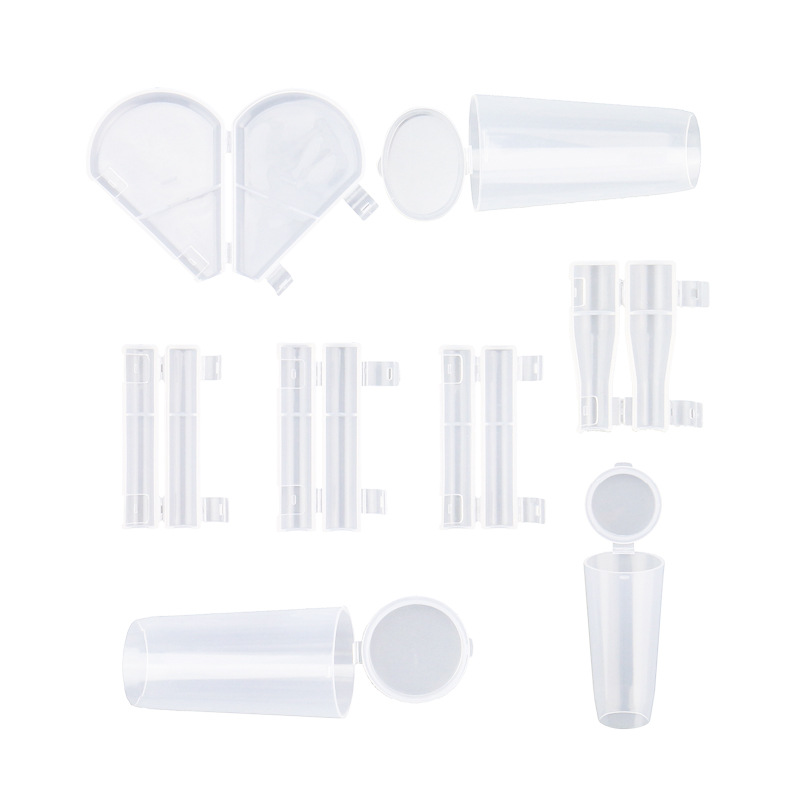 Cangzhou Lengfeng Commercial Cosmetic Brush Protective Cover No. 91 Fan-shaped Brush Cover Small Dust-proof Cover Transparent Cover Hair Protection Cover