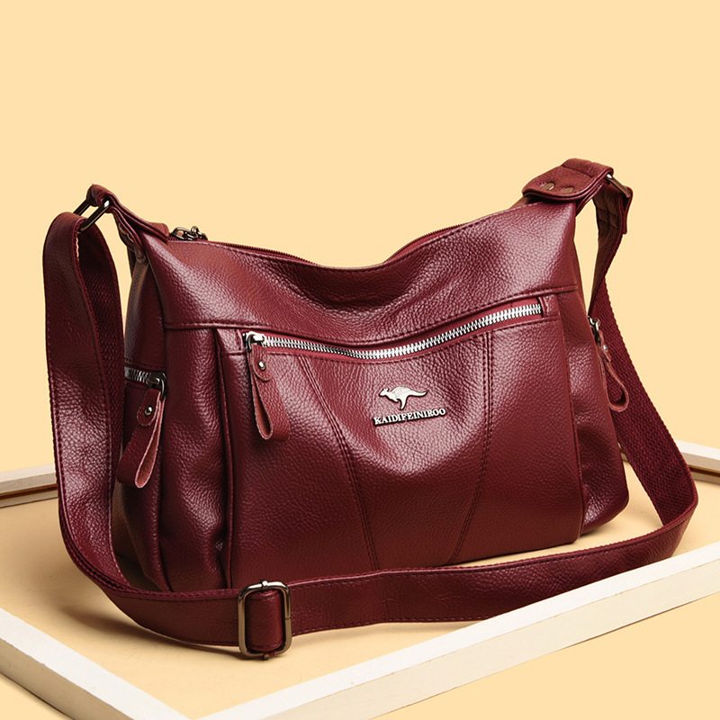 2020 New Ladies Bag Fashion All-match Large Capacity Shoulder Bag Casual Crossbody Bag Women's European and American One-piece Hair