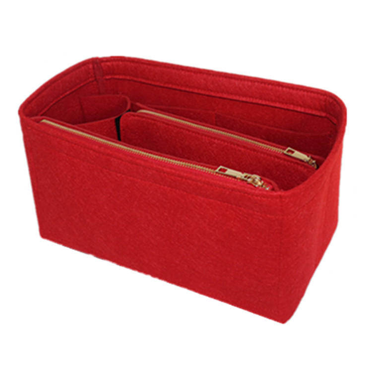 2023 Cross-border New Felt Wash Inner Bag Outgoing Portable Multifunctional Large Capacity Portable Felt Cosmetic Bag