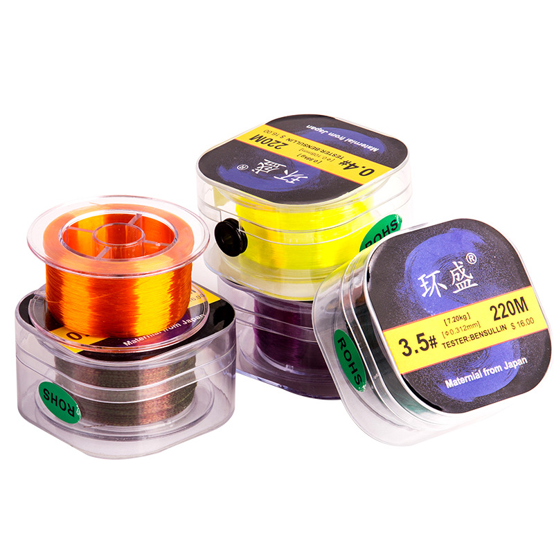 Japan Imported Raw Silk Fishing Line 220 m Main Line Strong Tension Nylon Thread Line Not Wrapped Super Soft Fishing Line