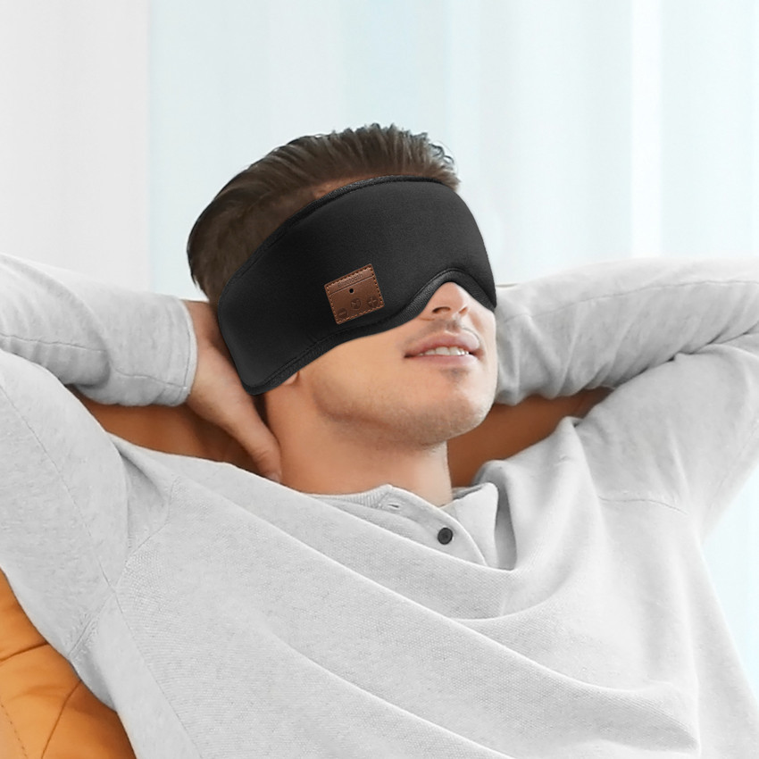 Cross-border smart eye mask answer the phone listen to music eye protection sleep shading breathable wireless Bluetooth 3d smart eye mask