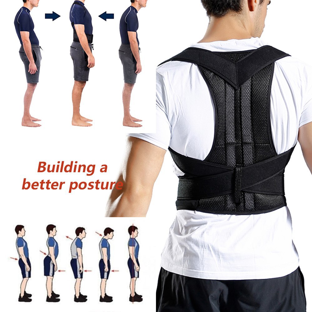Amazon adult back fixing belt men and women invisible posture corrector with support plate humpback correction belt