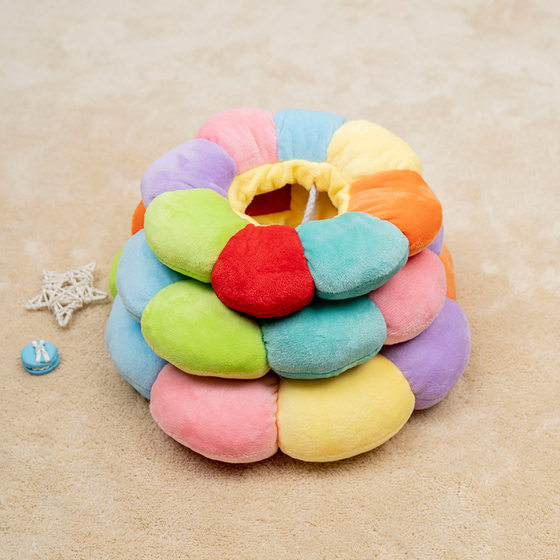 New Sunflower Elizabeth Ring Soft Cute Dog Pet Cotton Headgear Cat Elizabeth Ring Anti-Lick Neck Cat Collar