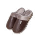 35-51 size household cotton slippers women PU leather winter wool plush warm slippers men's plus size foreign trade generation