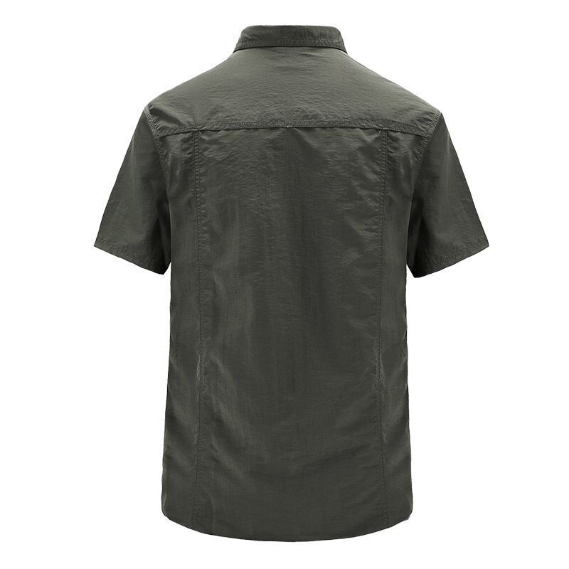 Cross-border AliExpress Long-sleeved Shirt Men's Spring and Summer Outdoor Shirt Quick-drying Clothes Men's New plus size Work Clothes 102