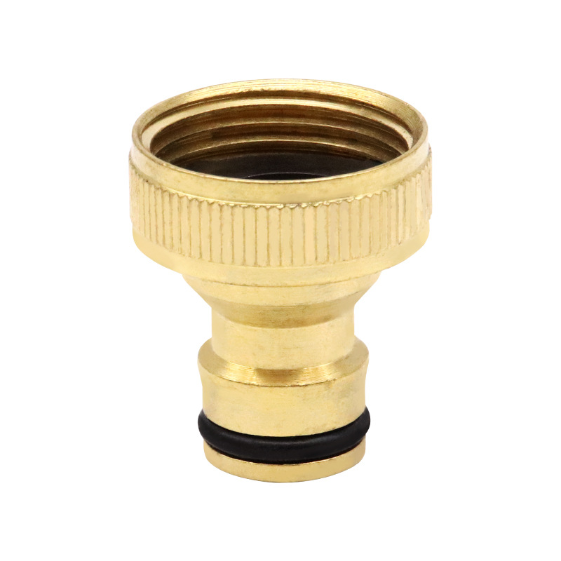 Copper 6-6 internal thread nipple 3/4 inch internal thread quick-connect connector standard car wash water gun faucet water pipe