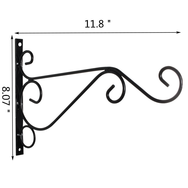 装飾鉄壁掛けバスケット植物ホルダー植木鉢フック鳥の餌箱ランタン風鈴家の装飾ハードウェア|undefined