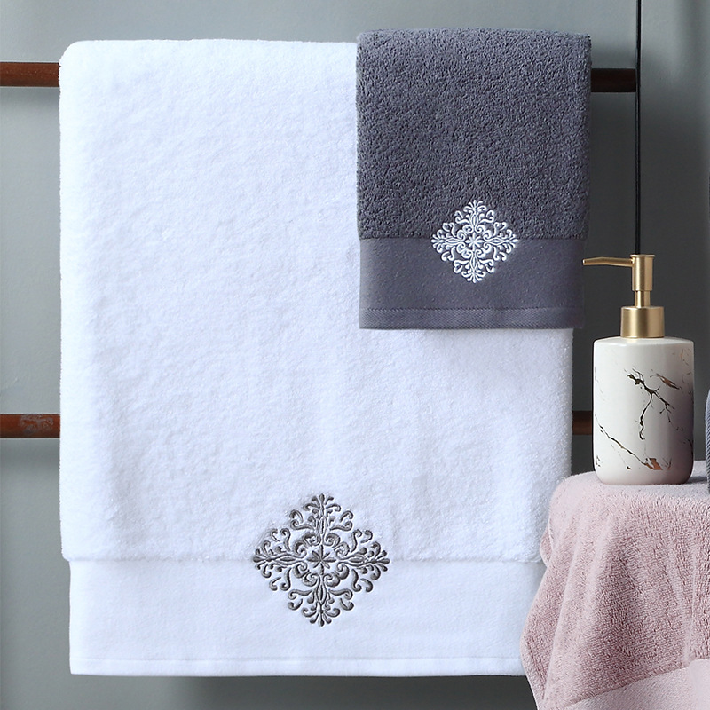 European Style Classical Set Towel Bath Towel Sevina Cotton Towel Adult Face Towel Bath Towel Cotton Absorbent No Hair Drop