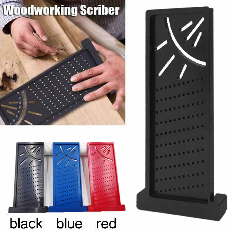 Cross-border T-type woodworking scribe measuring ruler hole ruler woodworking scribe T-scale ruler