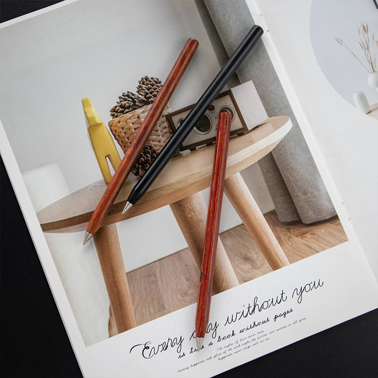 Non-Old pen, permanent pen, old and undead pen, wooden metal gift pen, endless pencil manufacturer in stock
