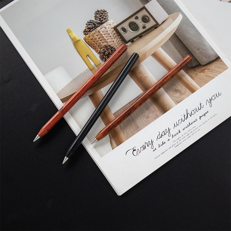 Non-Old pen, permanent pen, old and undead pen, wooden metal gift pen, endless pencil manufacturer in stock