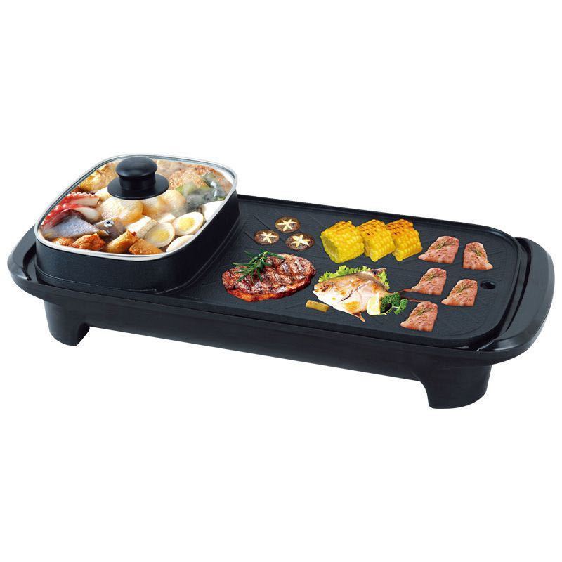 Cross-border new factory direct sales can be separated rinse roast one Mandarin duck pot multi-functional household electric cooker activity gifts