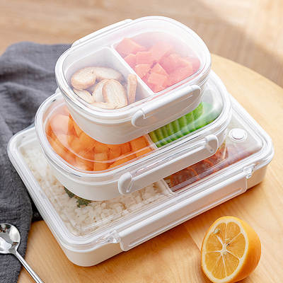 Microwave oven heating lunch box compartment fruit box portable lunch box Primary School students compartment fruit box fresh-keeping box lunch box