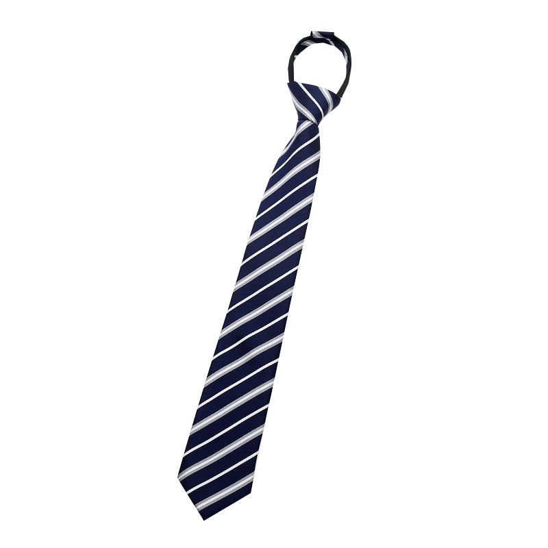 Japanese Plaid Striped Tie Unisex Narrow Fashionable jk Uniform College Style Lazy Zipper Tie Spot