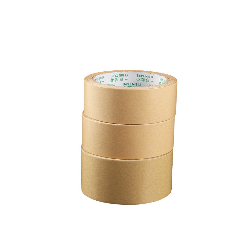 Water-free kraft paper tape decorative painting water mounting photo frame fixed carton sealing packaging writable Kraft tape