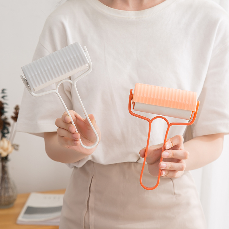 Home clothes sticky hair device can be tearable sticky dust paper roller brush sticky hair roll pet hair roll paper sticky hair device sticky