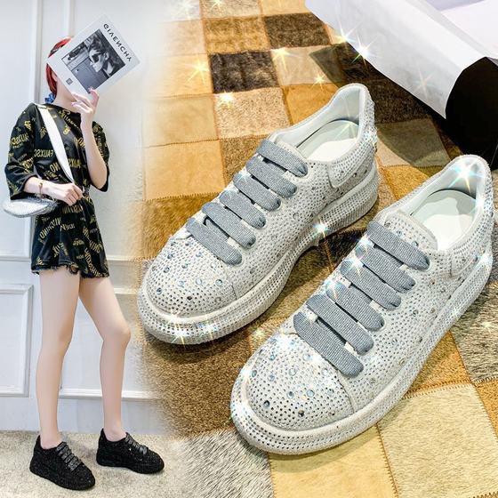 European station 2021 autumn new full diamond sponge cake thick bottom sports casual shoes Net famous leather women's shoes tide shoes