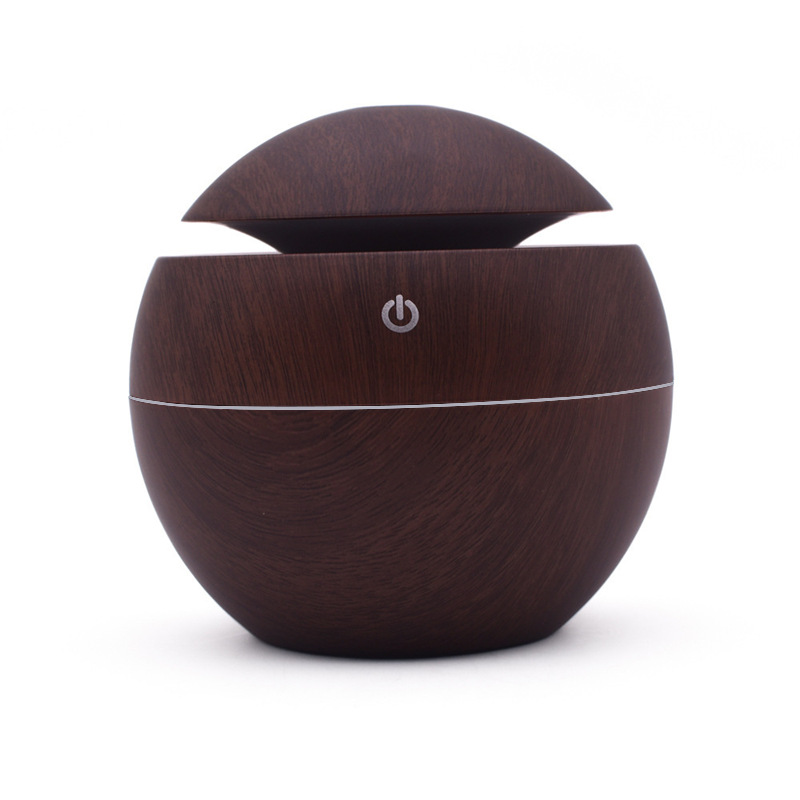 Factory wood grain ultrasonic humidifier aromatherapy Machine USB Humidifier mute bedroom aromatherapy lamp plug-in aromatherapy device