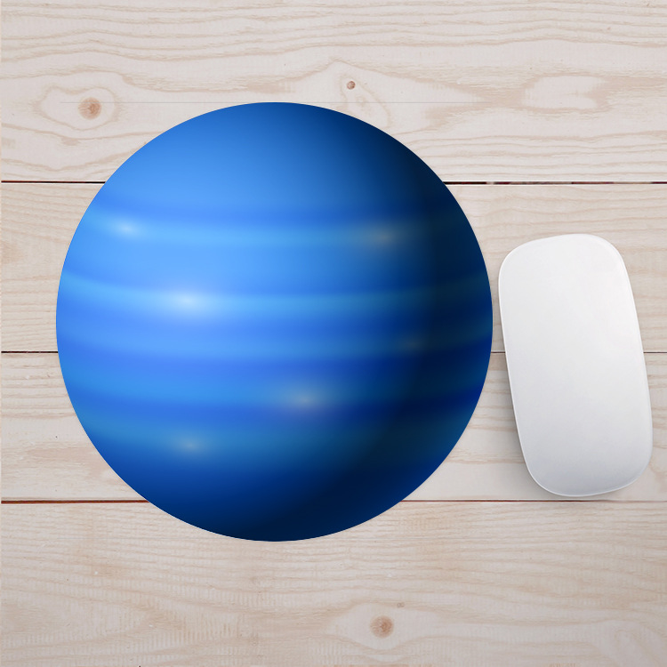 Factory direct 20 round planet Mouse Pad natural rubber spot can come to map on behalf of the Mouse Pad