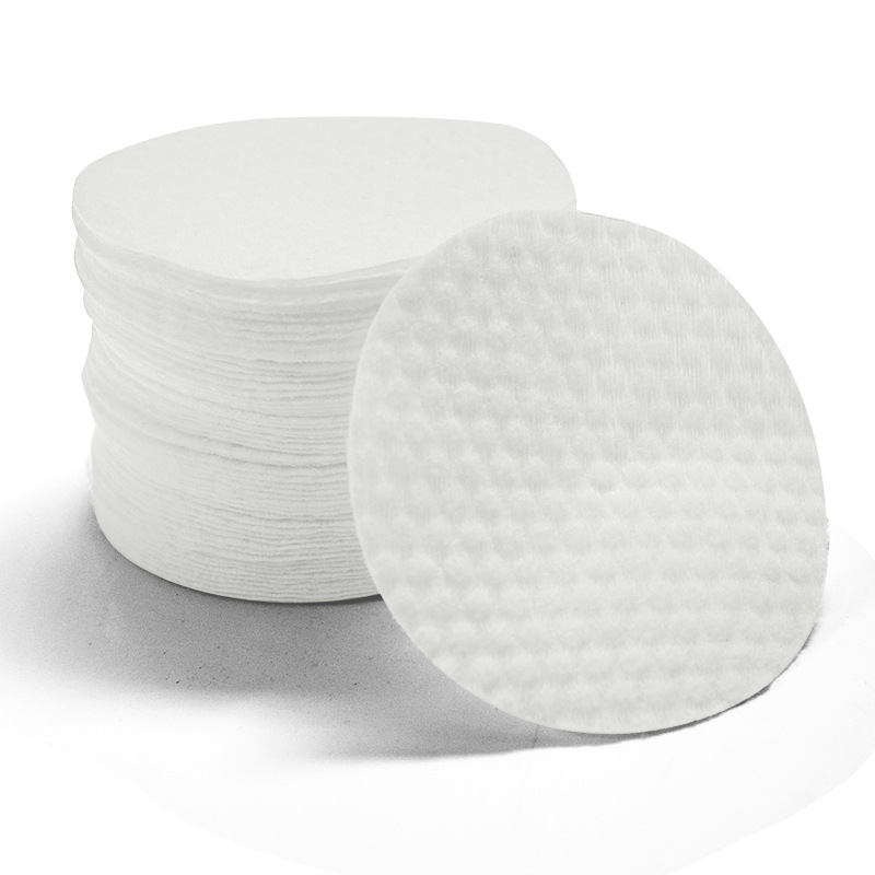 Factory wholesale cotton thickened Pearl pattern makeup cotton disposable round cleansing towel makeup remover cotton pad