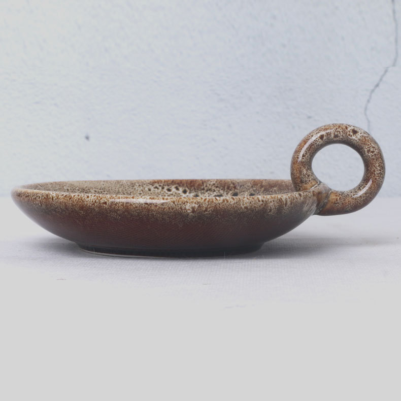 Nordic Minimalist Retro Ceramic Candle Holder Plate Simple Not Simple Classic Style Creative Fashion Decoration