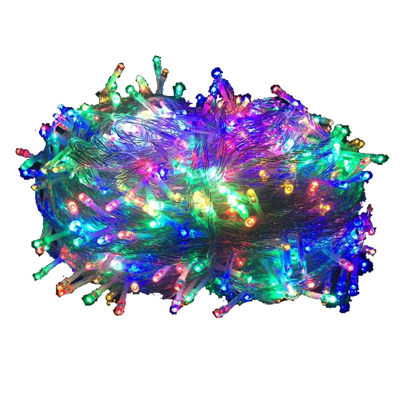 Led lights with colored lights and stars Christmas night lights atmosphere lights outdoor stall lights ins string lights decorative lights holiday