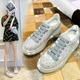 European station 2021 autumn new full diamond sponge cake thick bottom sports casual shoes Net famous leather women's shoes tide shoes