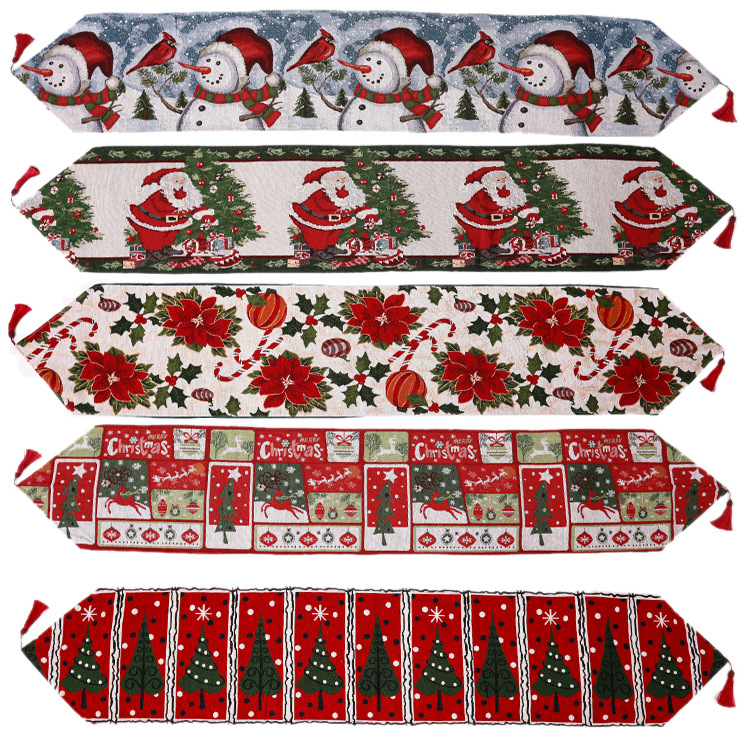 Noel yeni yaratıcı Noel masa örtüsü oturma odası yemek masası giydirme ev giydirme_voghion.com