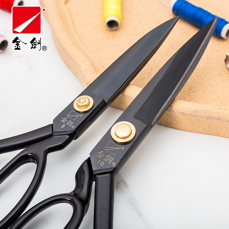 Golden Sword Tailor Scissors Manganese Steel Genuine Clothing Cloth Cutting Large Scissors Cutting Sewing Professional Tailor Scissors