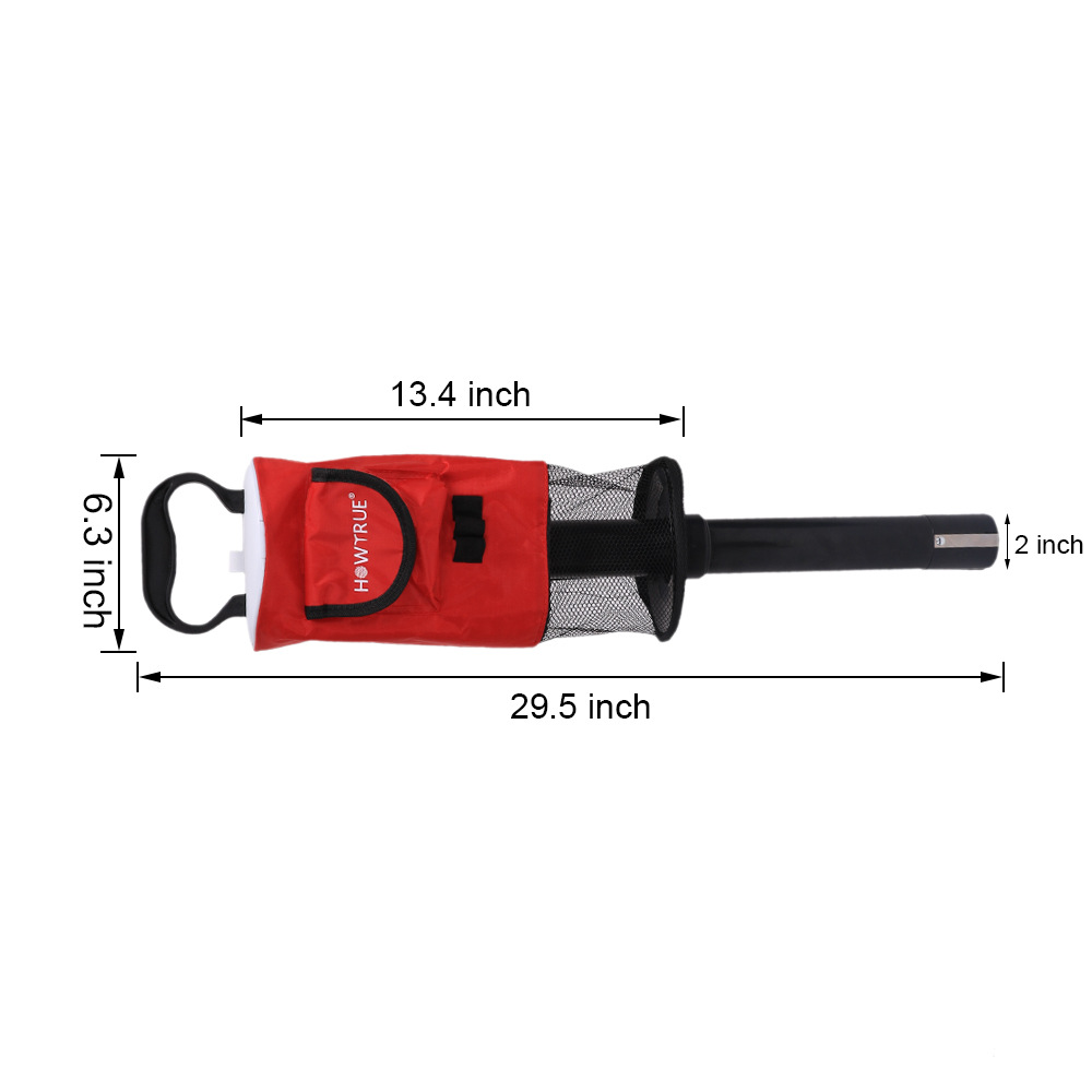 Factory explosions golf pickup tube large capacity non-bending cloth bag pickup tube golf course supplies