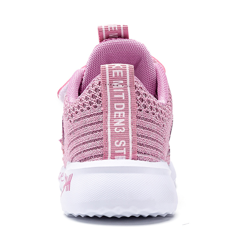 26-37 New Children's Shoes Women's Breathable Flying Weaver Student Casual Shoes Children's Students Flat sneaker Summer