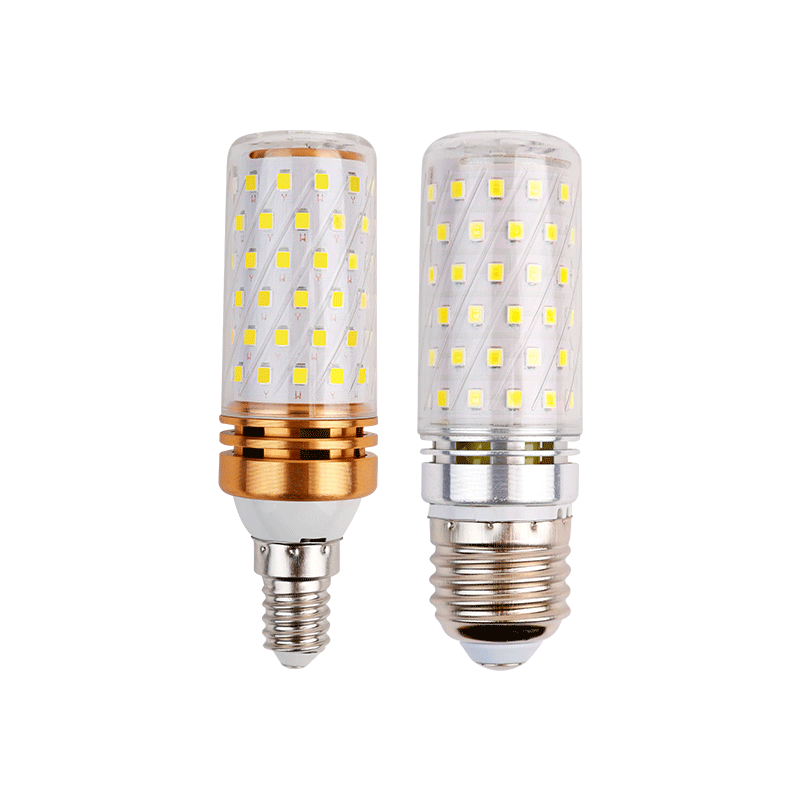 Led 省エネ家庭用キャンドル電球 E14e27 ネジソケット 12w16w 3 色調光可能なトウモロコシ電球マルチカラー変更|undefined