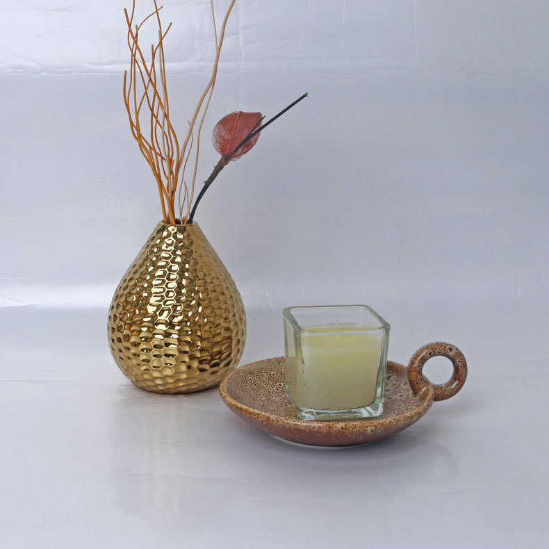 Nordic Minimalist Retro Ceramic Candle Holder Plate Simple Not Simple Classic Style Creative Fashion Decoration