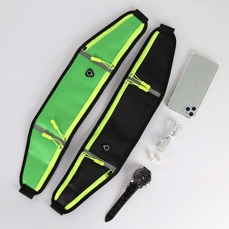 Sports Waist Bag Running Mobile Phone Bag Men's and Women's Pin-fit Outdoor Equipment Waterproof Invisible Ultra-thin Mini Waist Bag