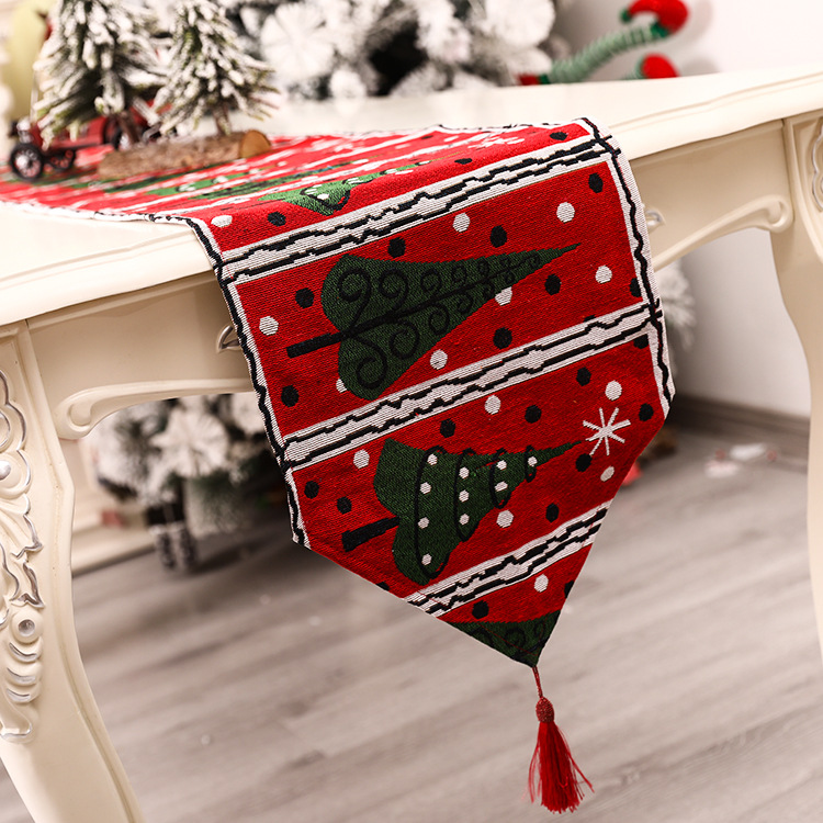 Noel yeni yaratıcı Noel masa örtüsü oturma odası yemek masası giydirme ev giydirme_voghion.com