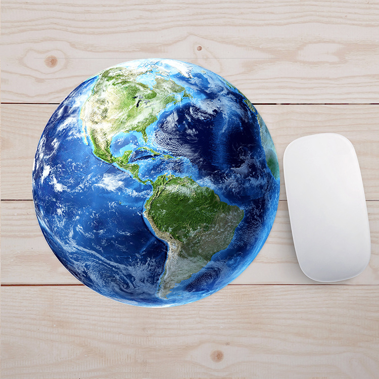 Factory direct 20 round planet Mouse Pad natural rubber spot can come to map on behalf of the Mouse Pad
